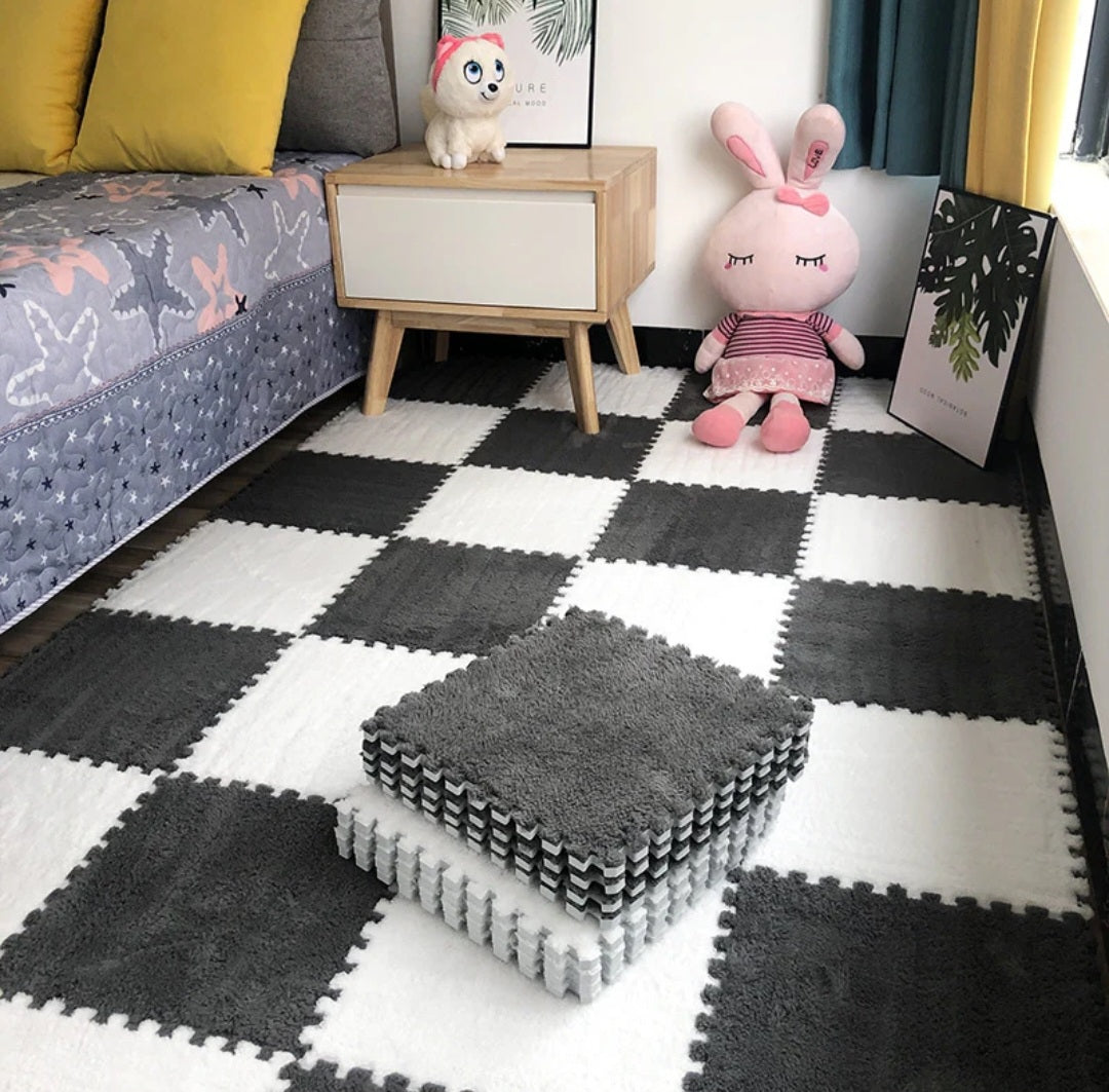 6 Pcs DIY Cozy Checkered Tiles