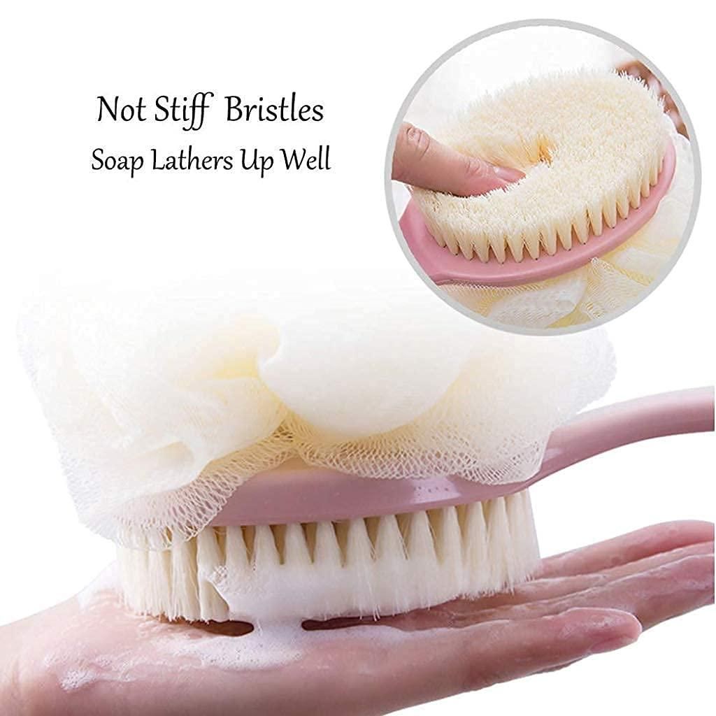 2 IN 1 loofah with Bath Brush