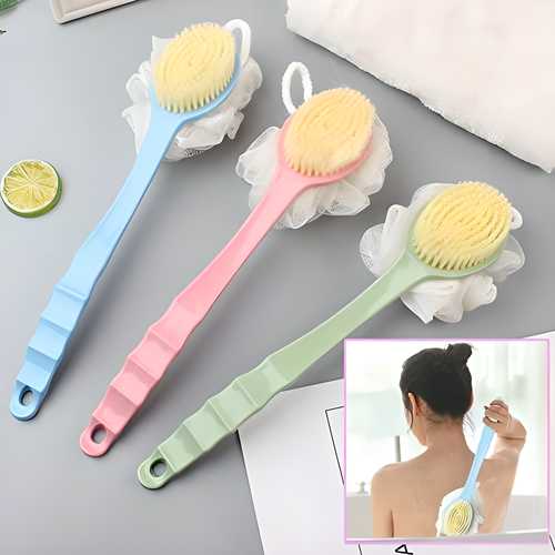 2 IN 1 loofah with Bath Brush