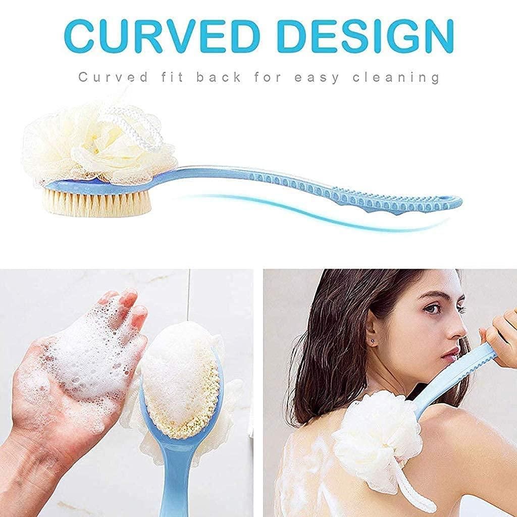 2 IN 1 loofah with Bath Brush