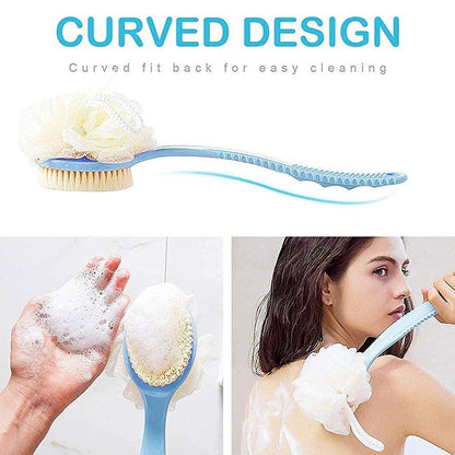 2 IN 1 loofah with Bath Brush